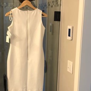 White scuba dress